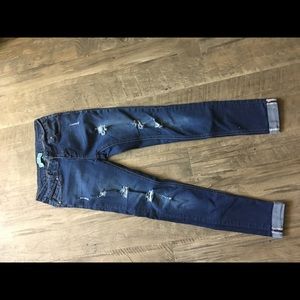 Wax Distressed Jeans😍